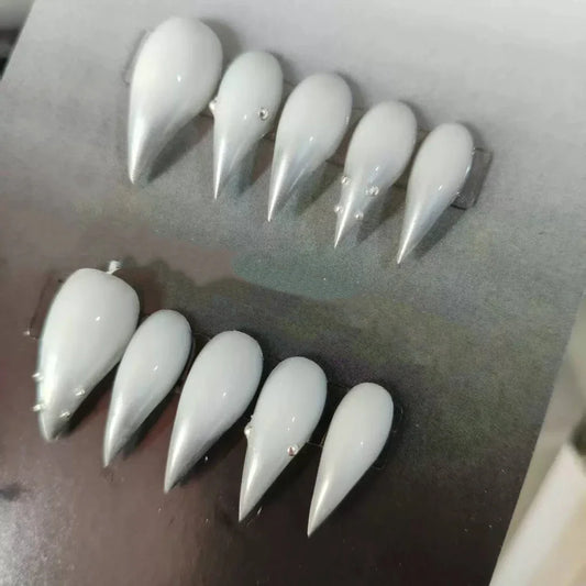 Bridal Rhinestone Stiletto Press-On Nails