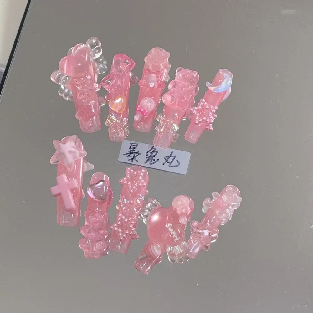 Y2K Music & Star Mixed Press-On Nails