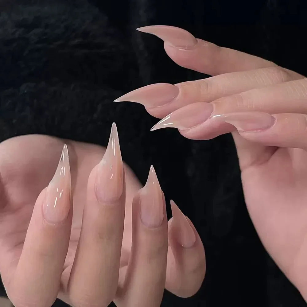 Bridal Rhinestone Stiletto Press-On Nails