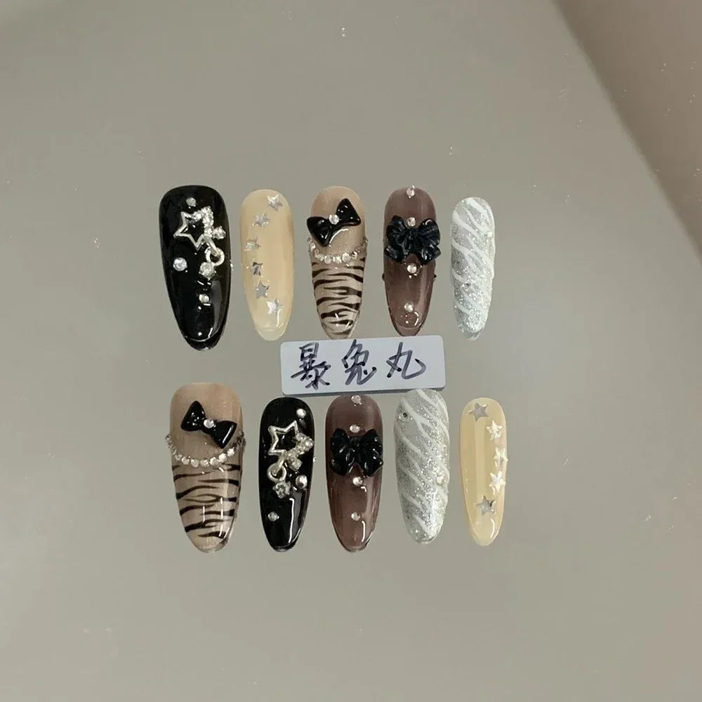 Y2K Music & Star Mixed Press-On Nails