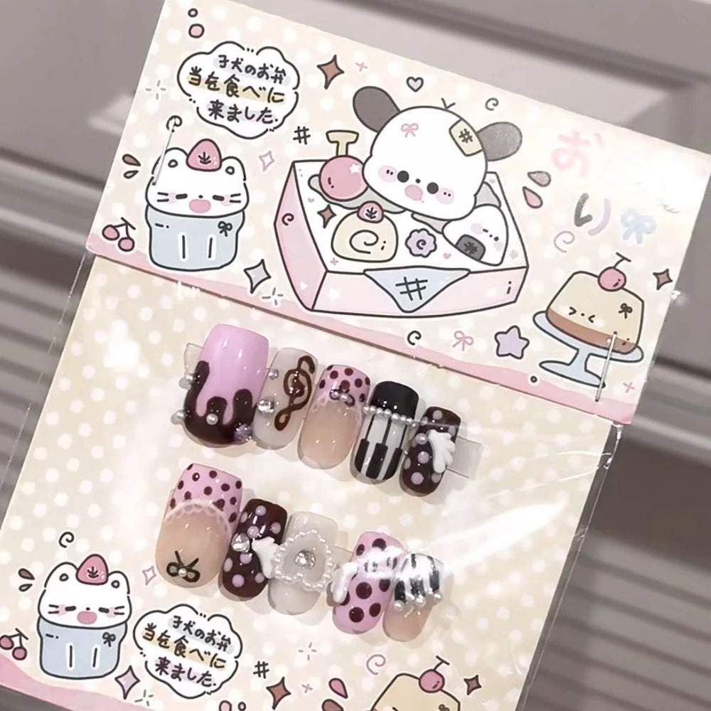 Kawaii Rilakkuma Bear Press-On Nails