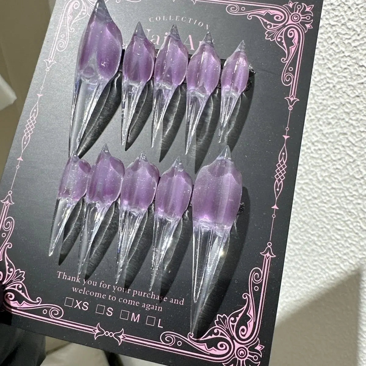 Crystal Long Claw Press-On Nails