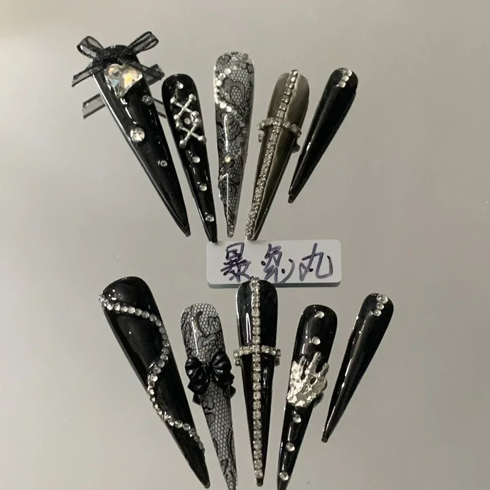 Y2K Music & Star Mixed Press-On Nails
