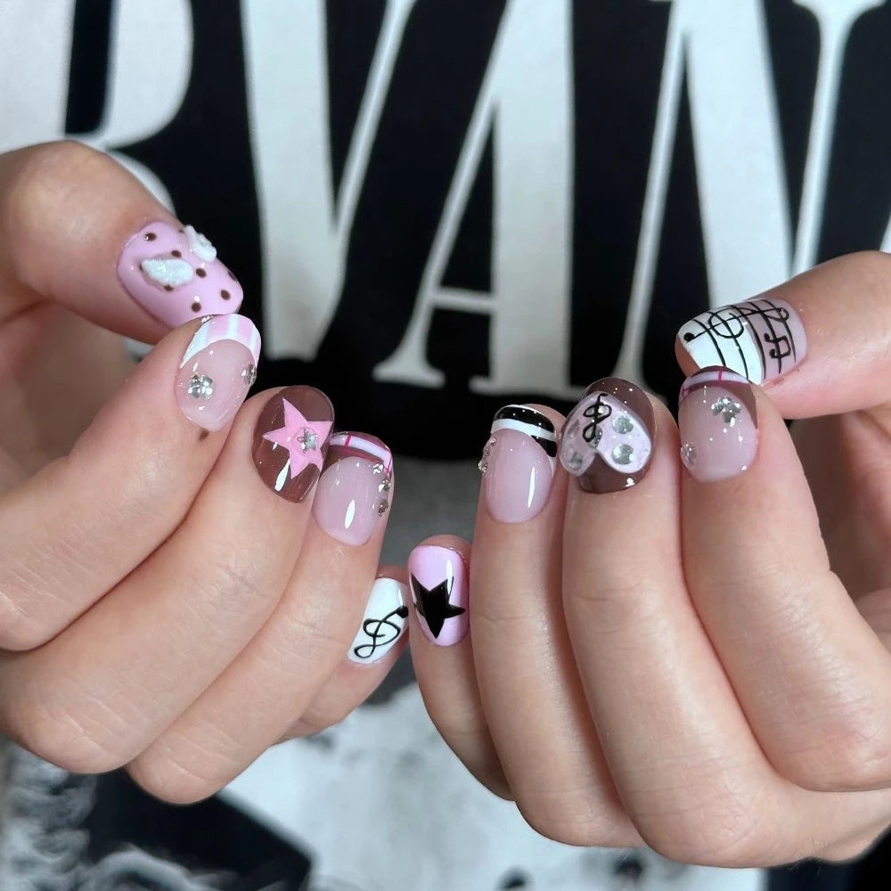 Kawaii Rilakkuma Bear Press-On Nails