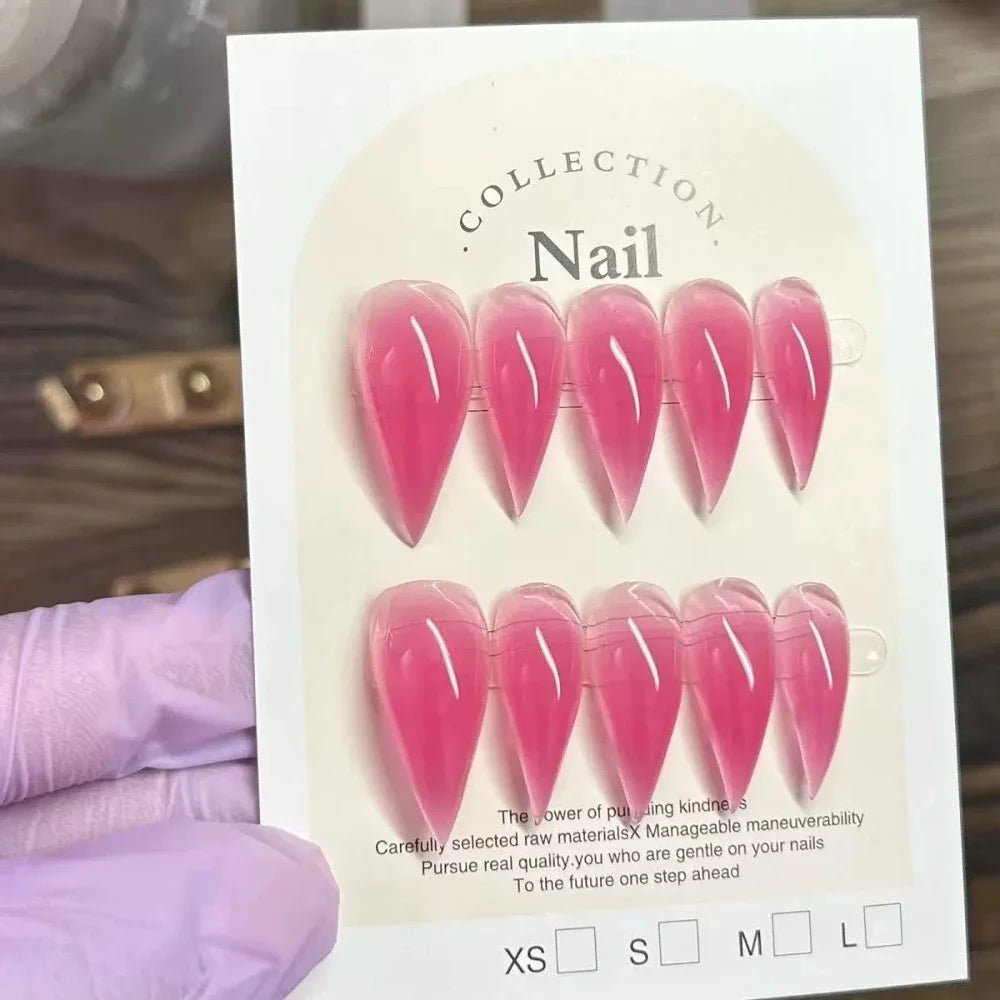 Bridal Rhinestone Stiletto Press-On Nails