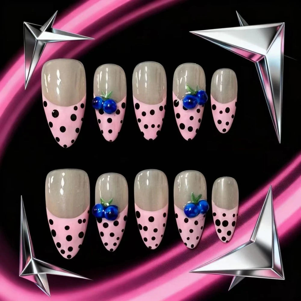 Gothic Cross & Skull Press-On Nails