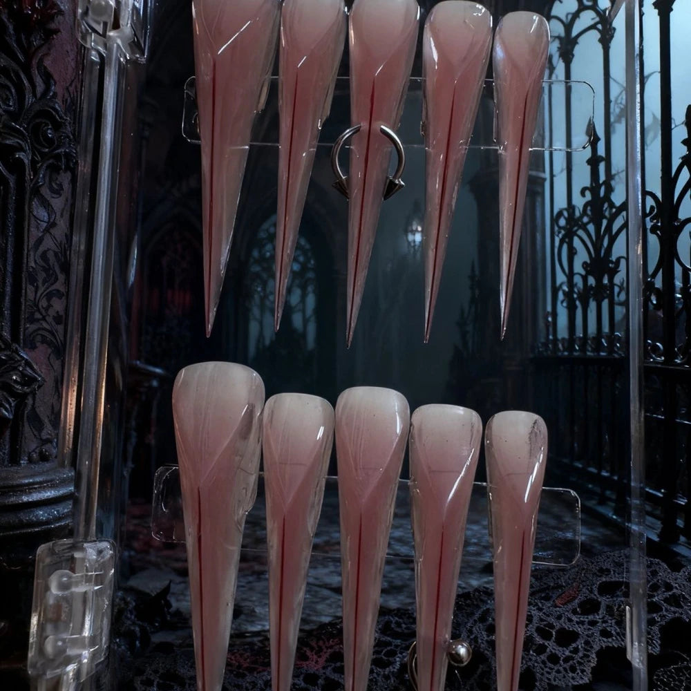 Gothic Cross & Skull Press-On Nails