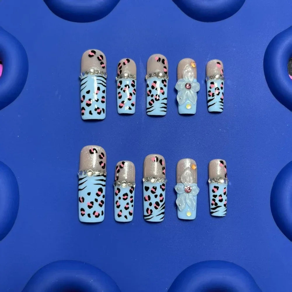 Mixed Y2K Square Press-On Nails — Variety Pack