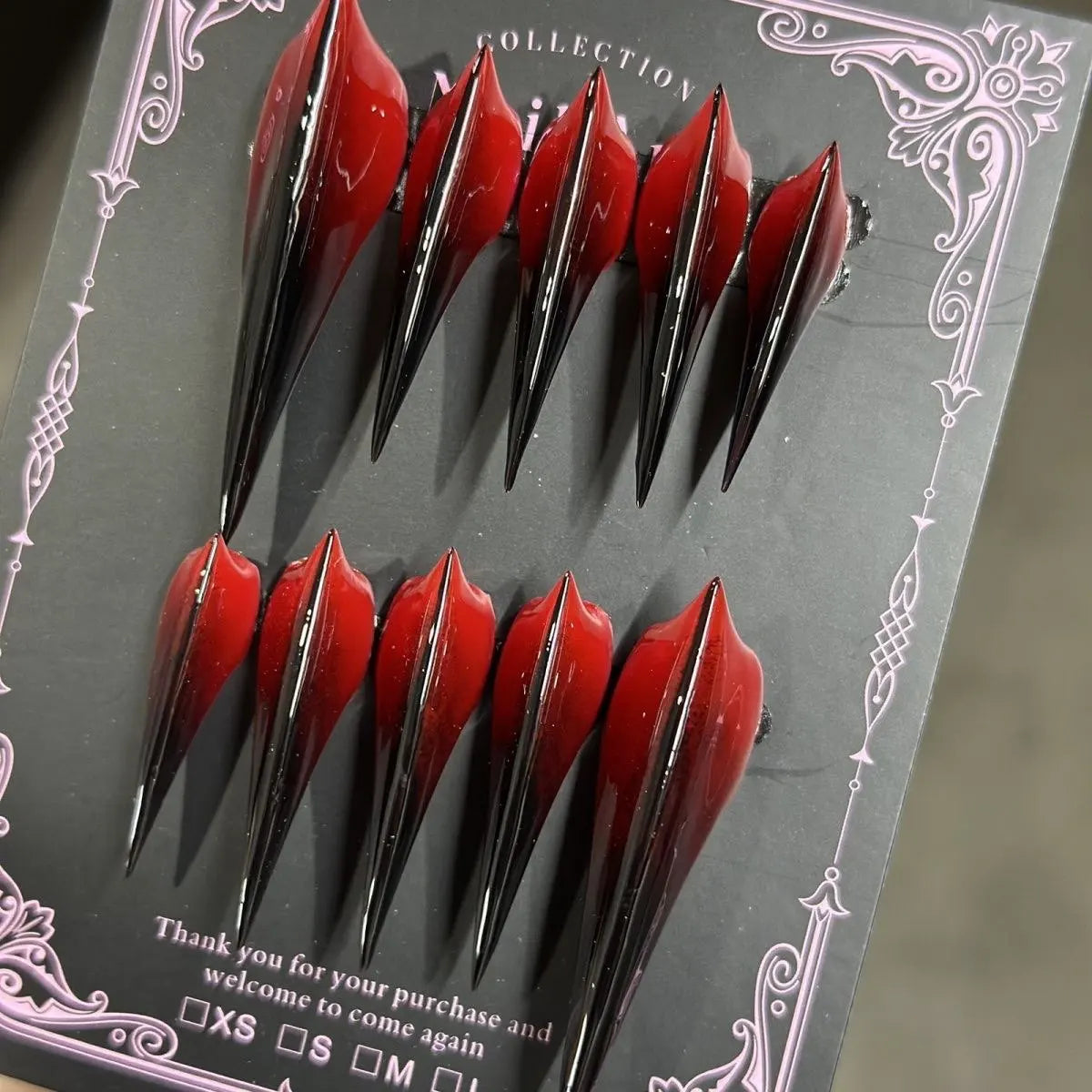 Crystal Long Claw Press-On Nails