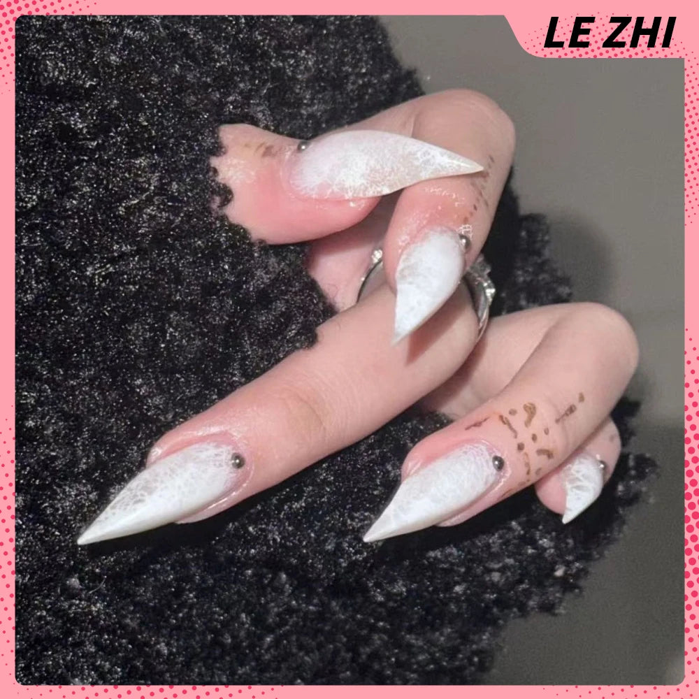 Punk Spike Long Stiletto Press-On Nails