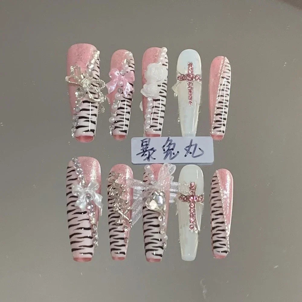 Y2K Music & Star Mixed Press-On Nails