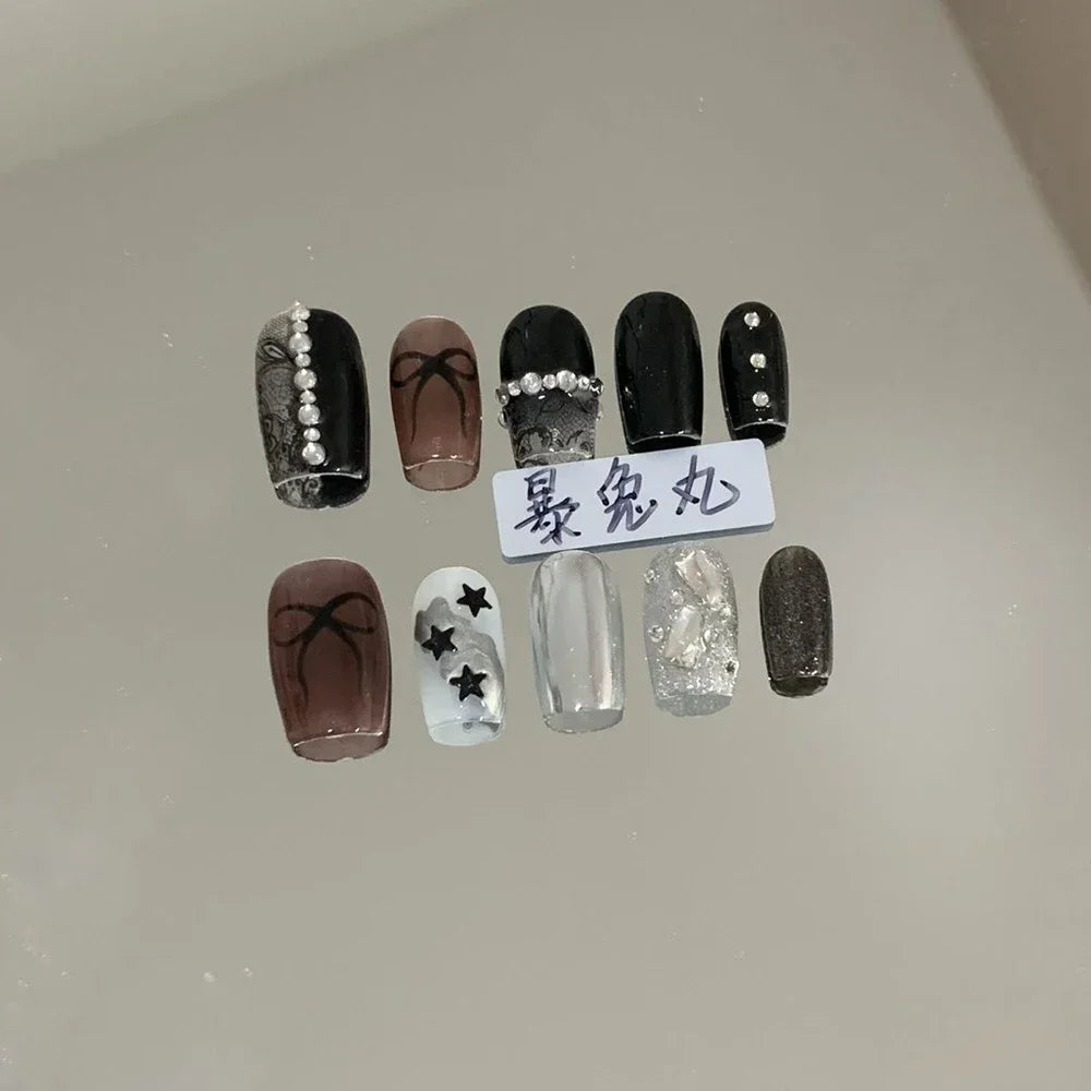 Y2K Music & Star Mixed Press-On Nails