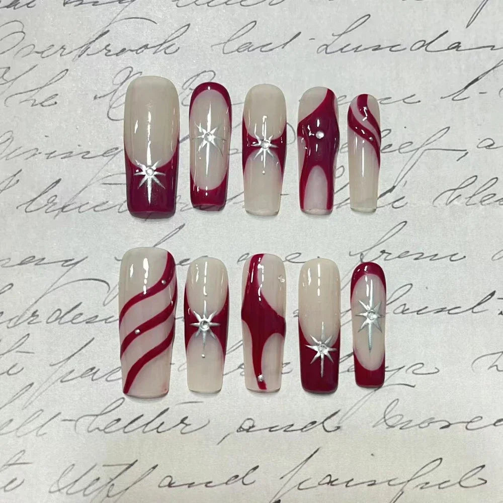 Mixed Y2K Square Press-On Nails — Variety Pack