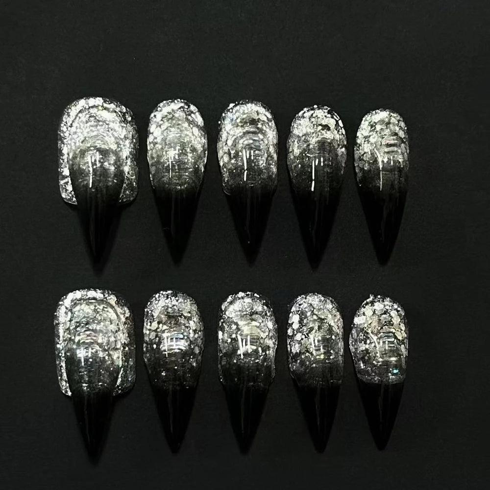 Punk Spike Long Stiletto Press-On Nails