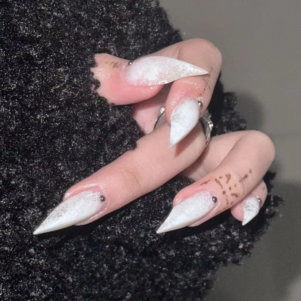 Punk Spike Long Stiletto Press-On Nails