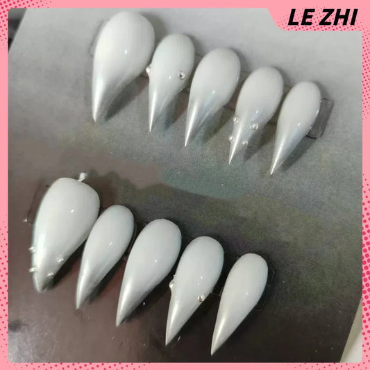 Bridal Rhinestone Stiletto Press-On Nails