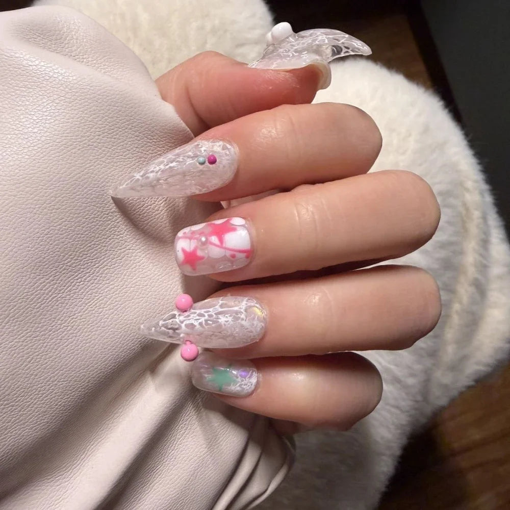 Chain & Spike Gothic Stiletto Press-On Nails