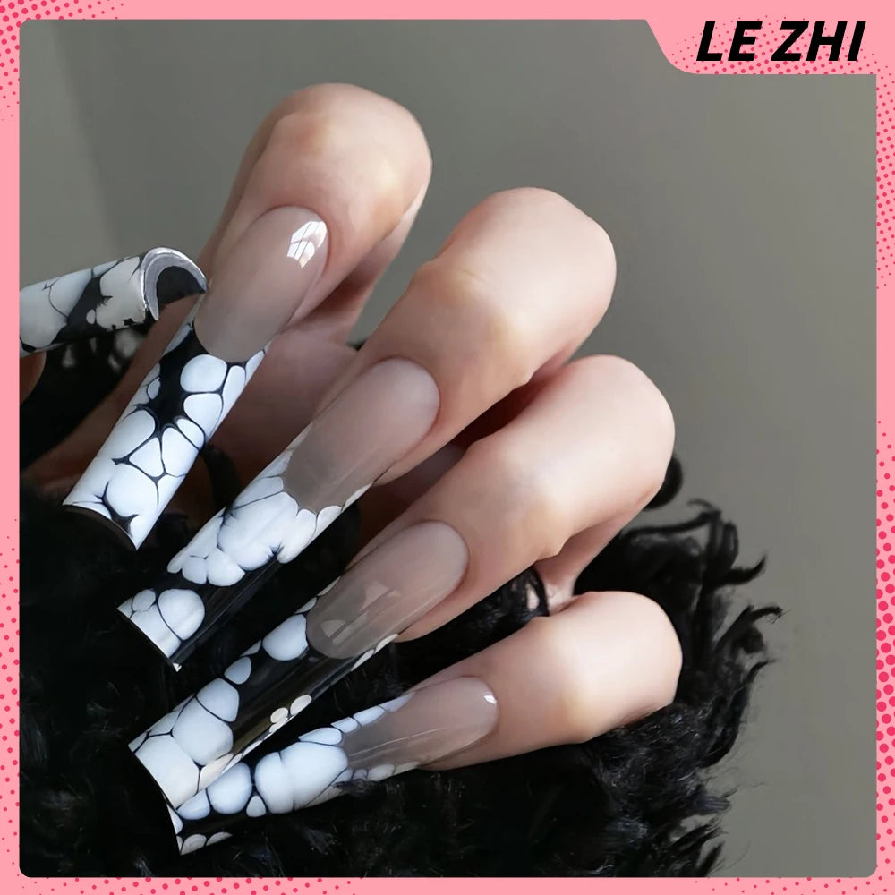 Punk Spike Long Stiletto Press-On Nails