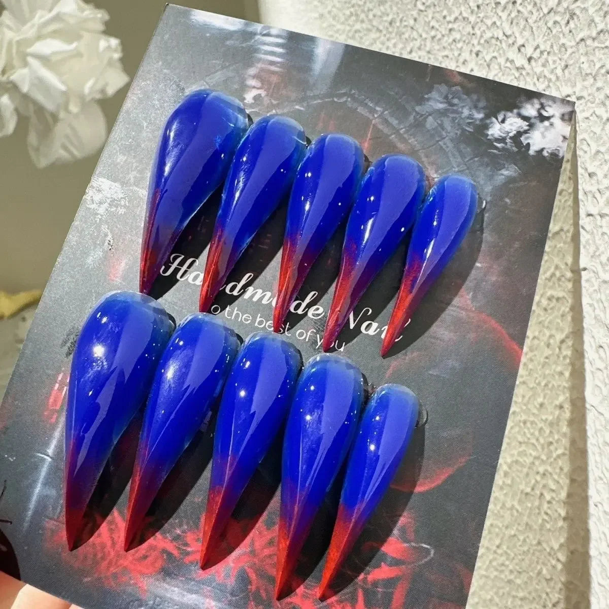 Crystal Long Claw Press-On Nails