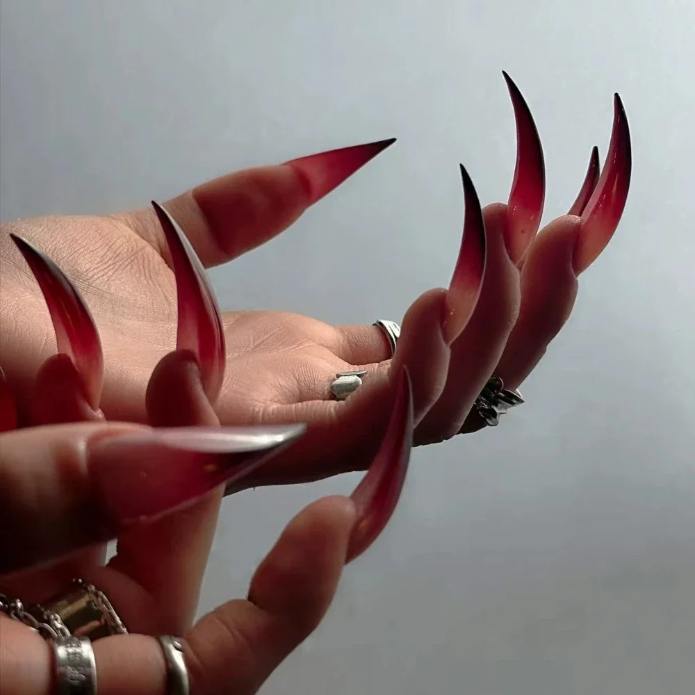 Bridal Rhinestone Stiletto Press-On Nails