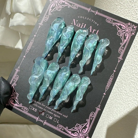 Crystal Long Claw Press-On Nails