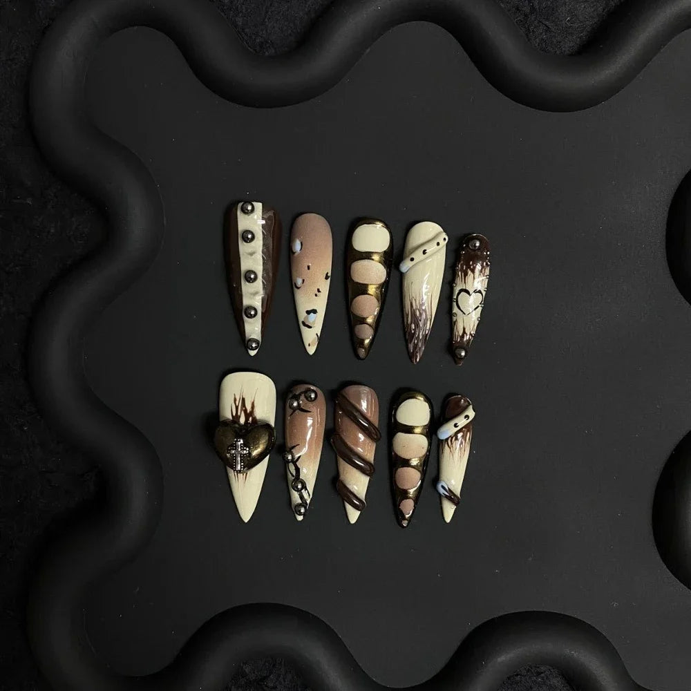 Mixed Y2K Square Press-On Nails — Variety Pack