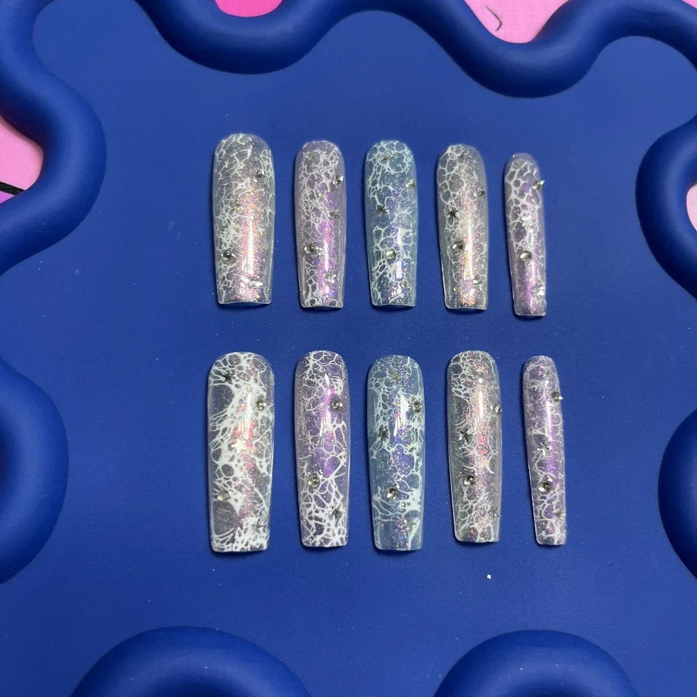 Mixed Y2K Square Press-On Nails — Variety Pack