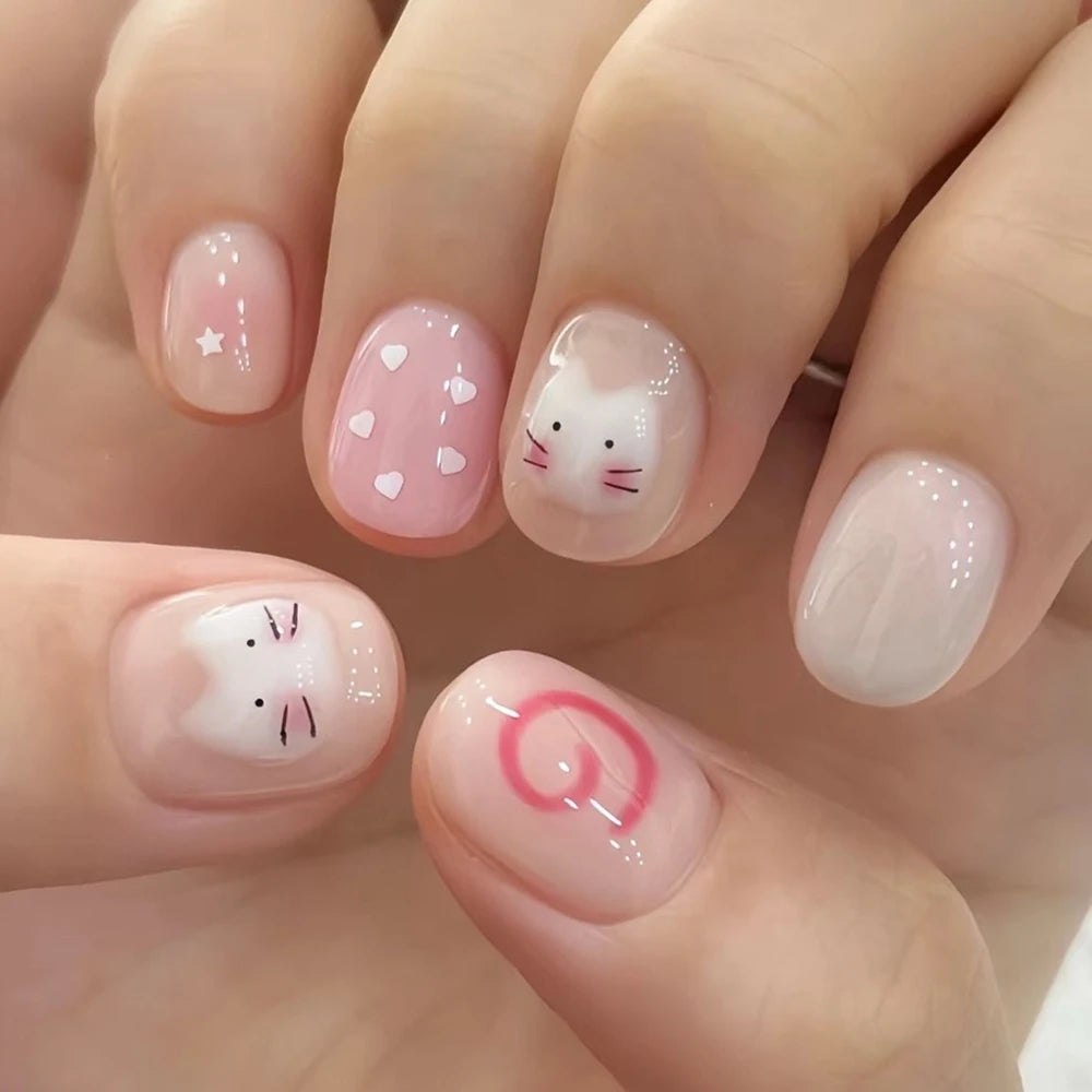 Kawaii Rilakkuma Bear Press-On Nails