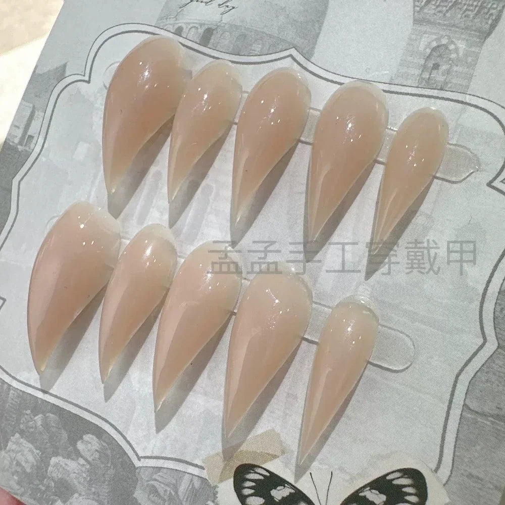 Bridal Rhinestone Stiletto Press-On Nails