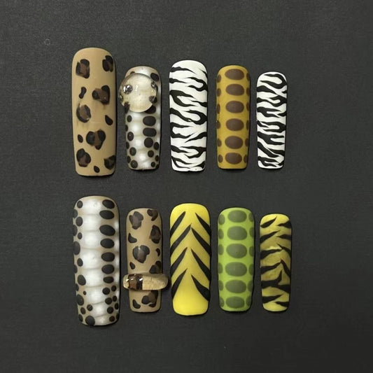 Gothic Cross & Skull Press-On Nails