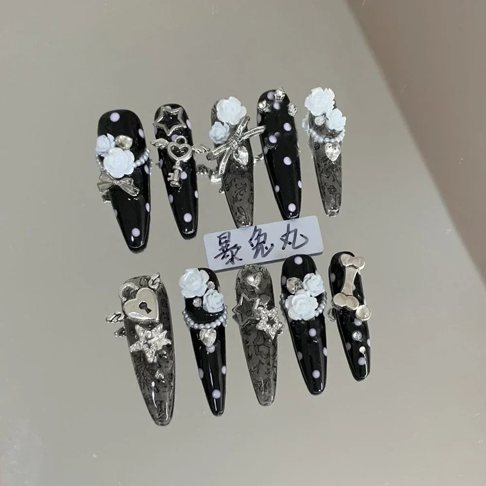 Y2K Music & Star Mixed Press-On Nails