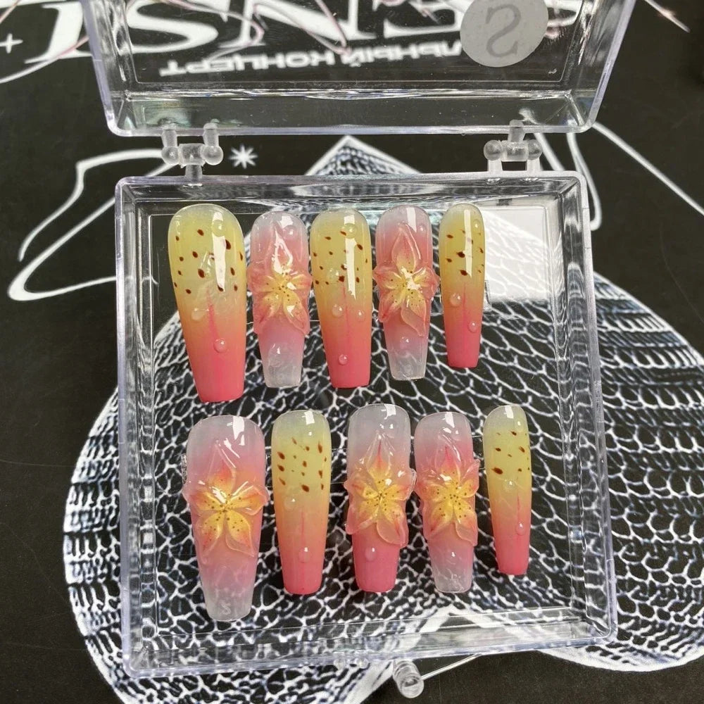 Mixed Y2K Square Press-On Nails — Variety Pack