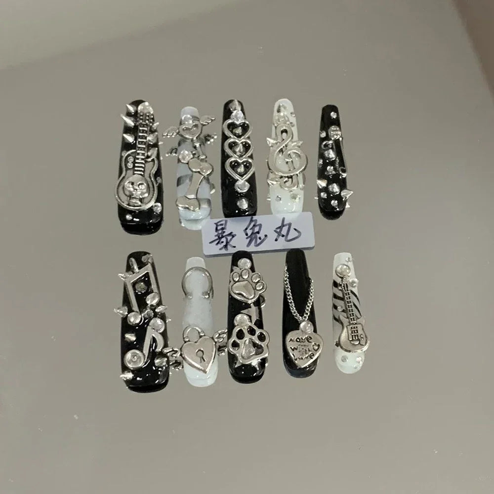 Y2K Music & Star Mixed Press-On Nails