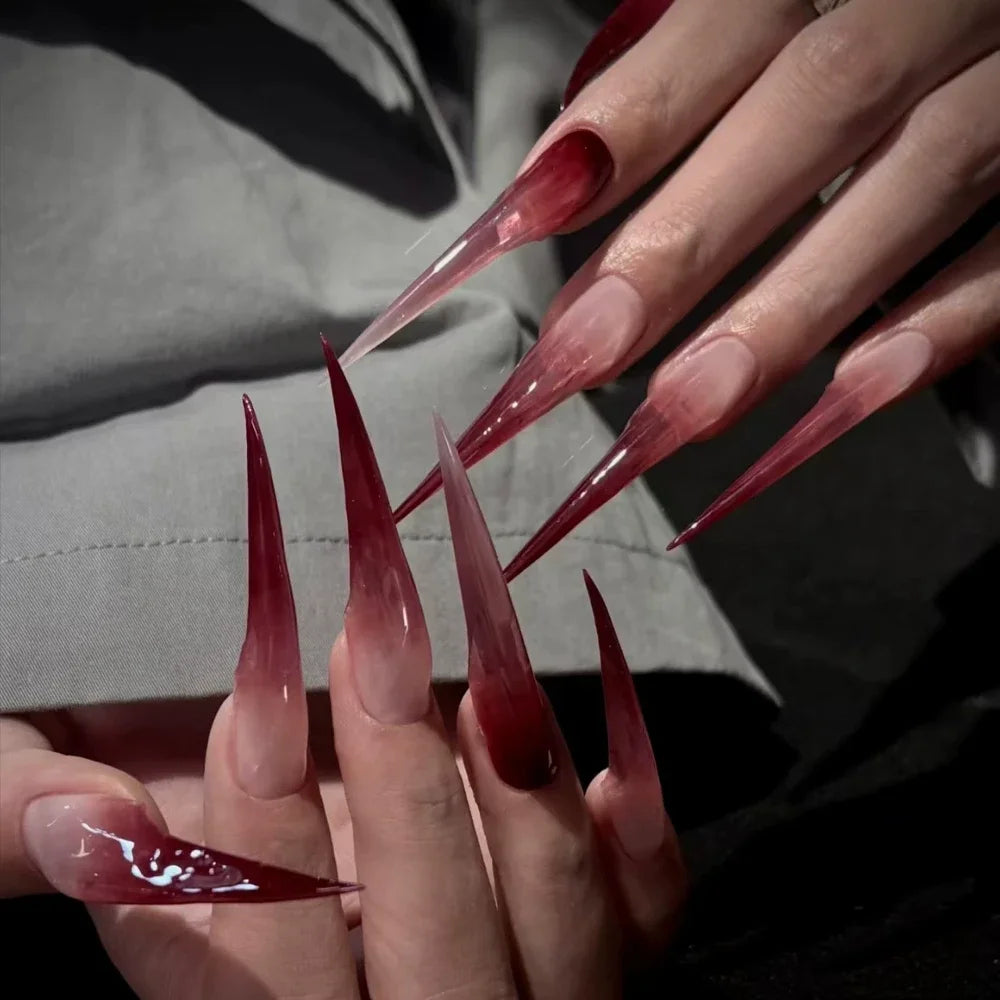Bridal Rhinestone Stiletto Press-On Nails