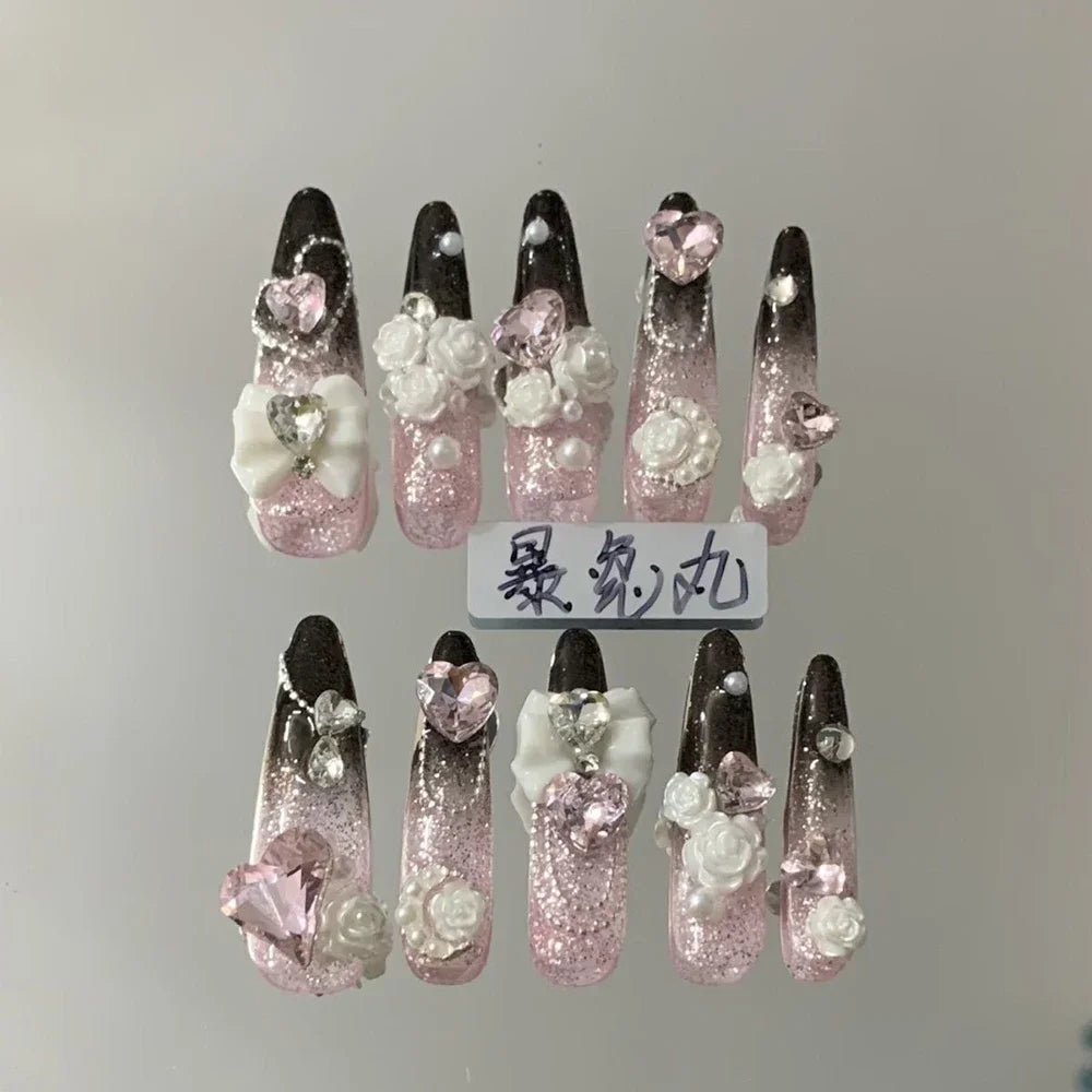 Y2K Music & Star Mixed Press-On Nails