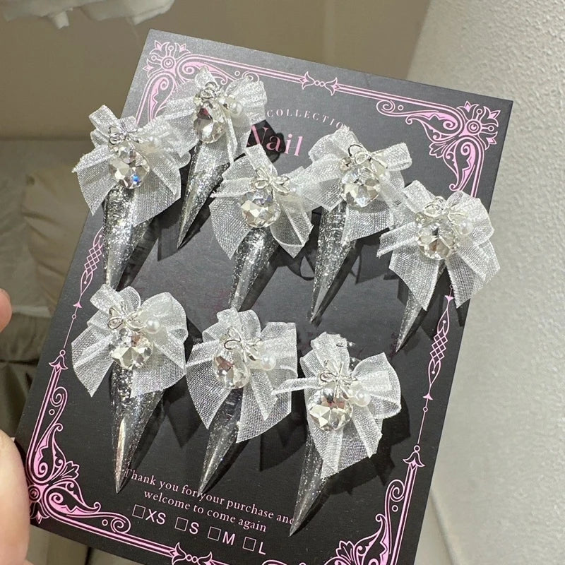 Crystal Long Claw Press-On Nails