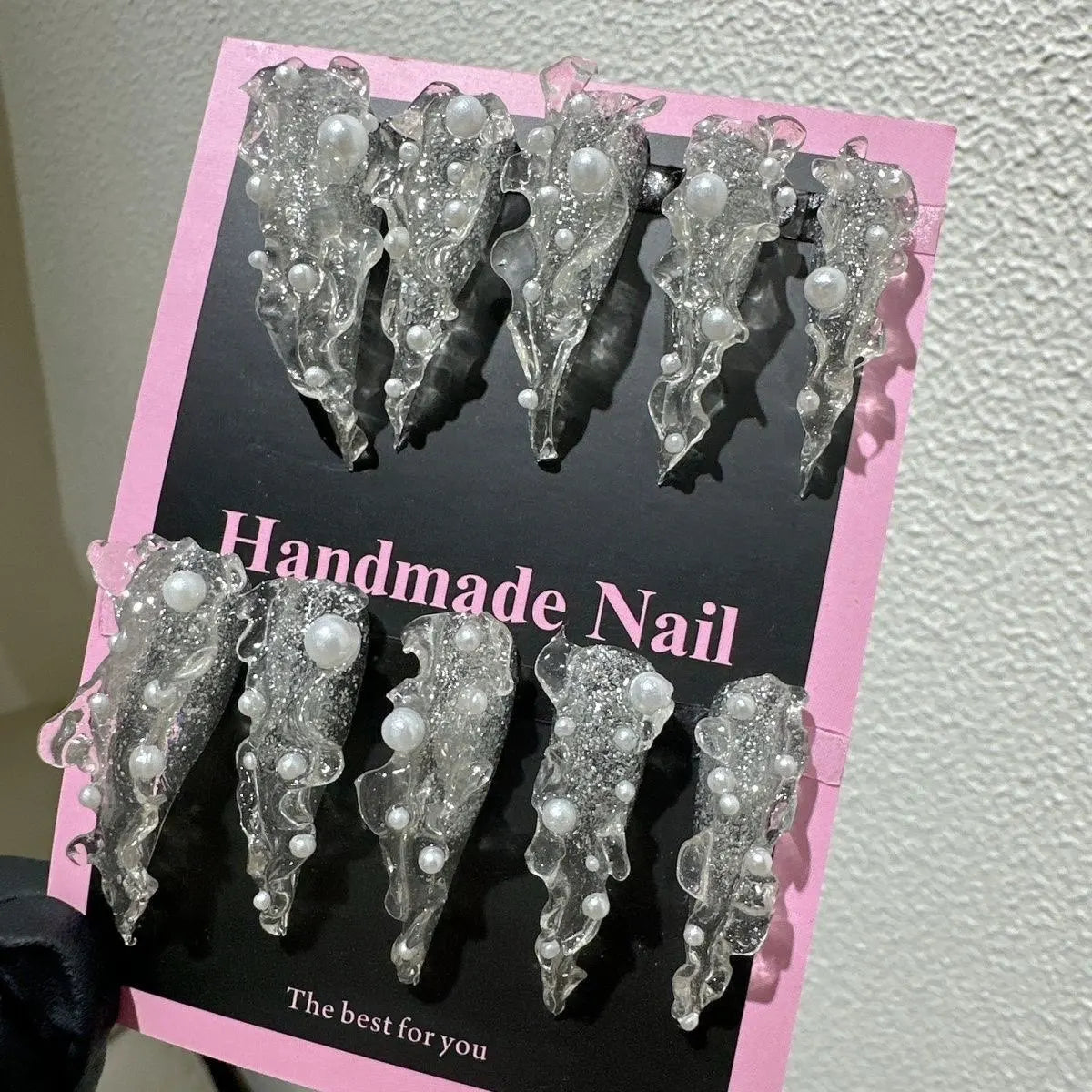 Crystal Long Claw Press-On Nails