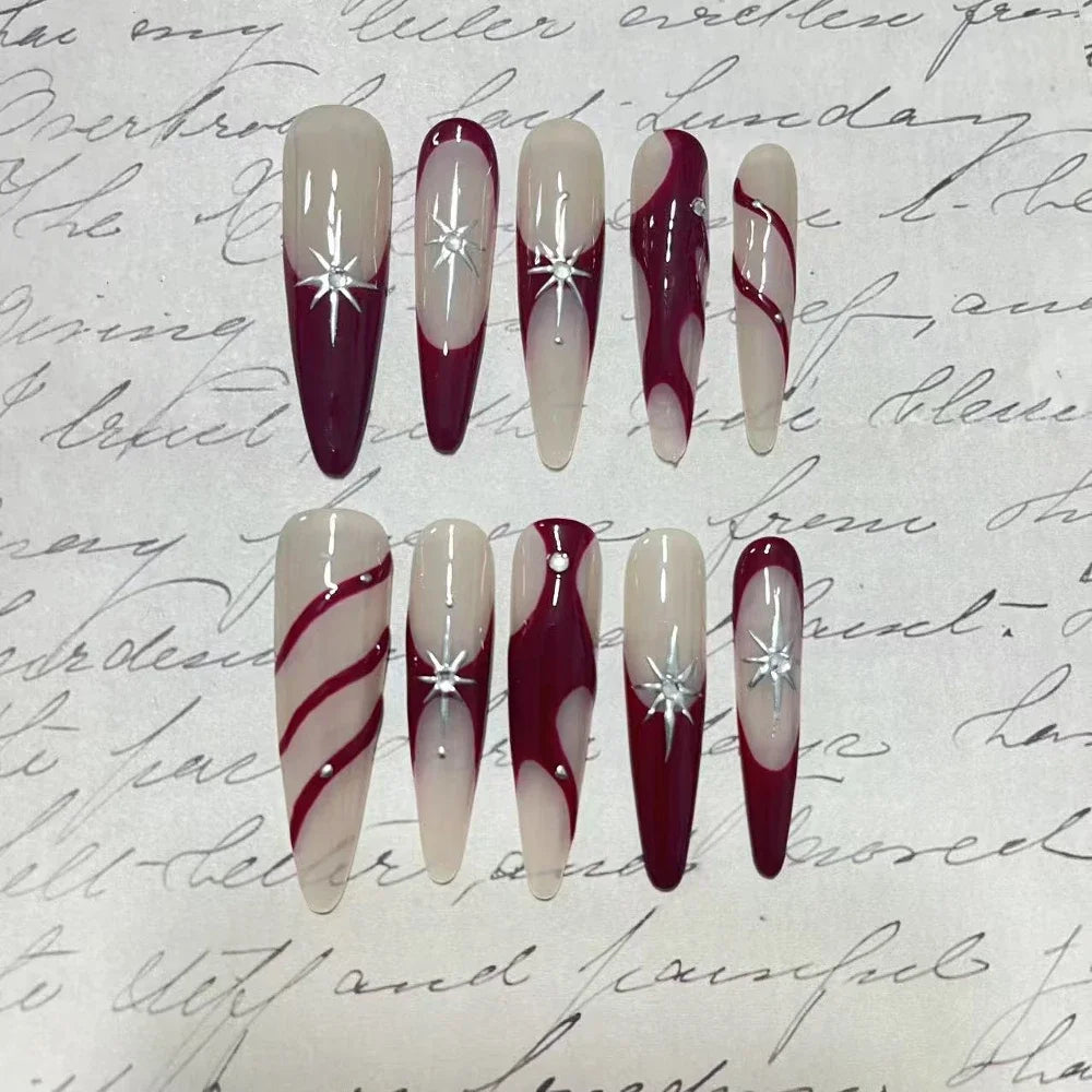 Mixed Y2K Square Press-On Nails — Variety Pack
