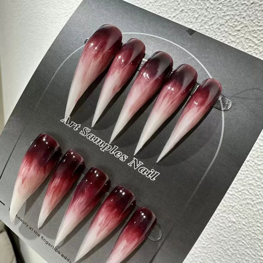 Bridal Rhinestone Stiletto Press-On Nails
