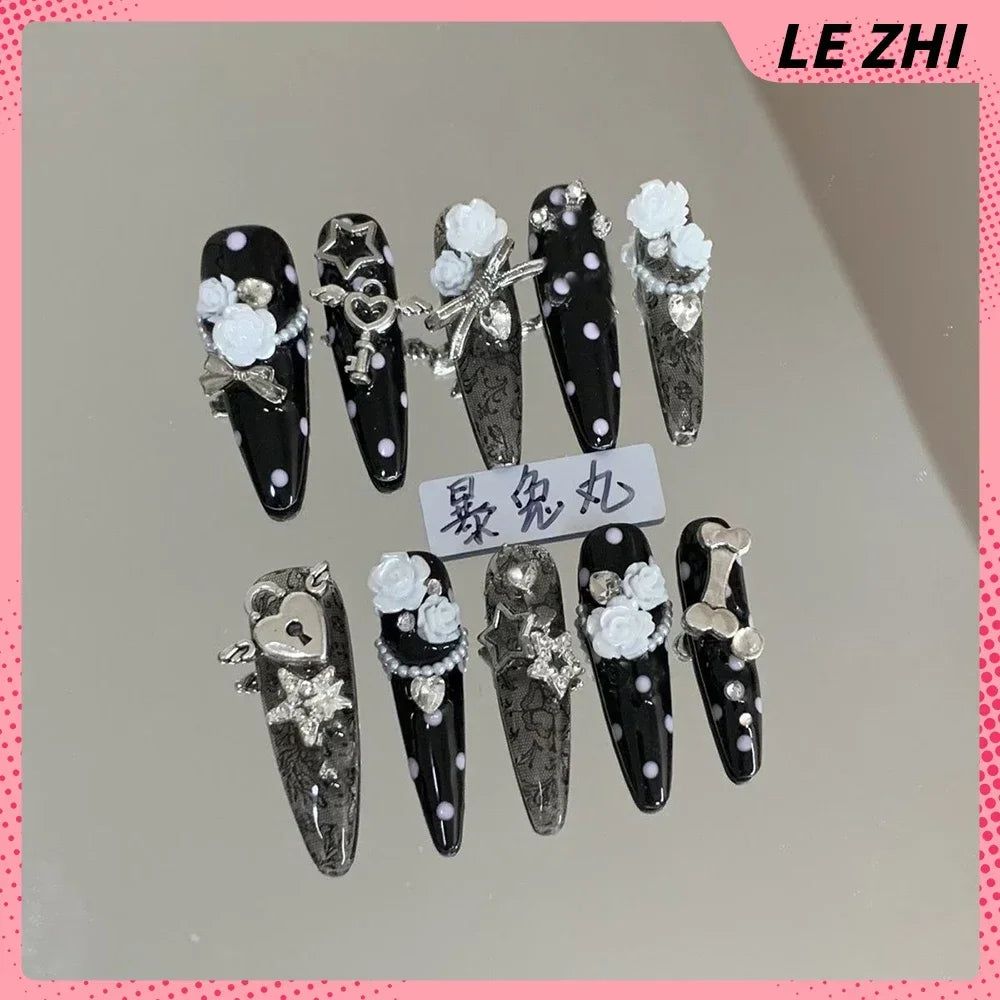 Y2K Music & Star Mixed Press-On Nails