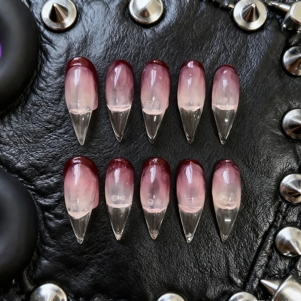Chain & Spike Gothic Stiletto Press-On Nails