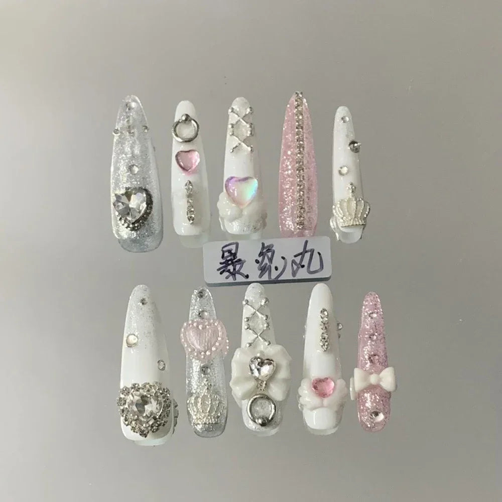 Y2K Music & Star Mixed Press-On Nails
