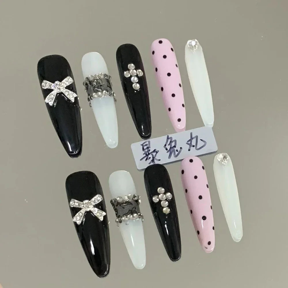 Y2K Music & Star Mixed Press-On Nails