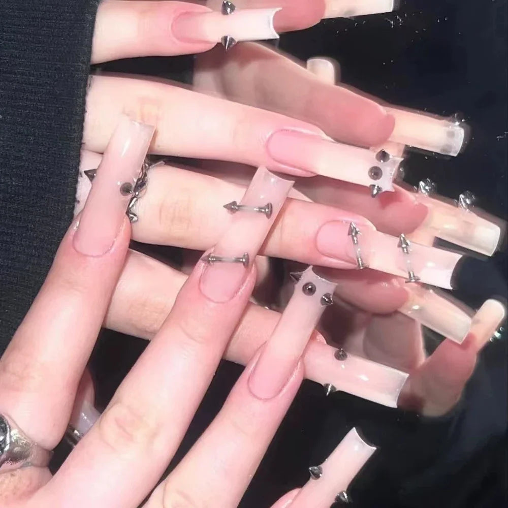 Bridal Rhinestone Stiletto Press-On Nails